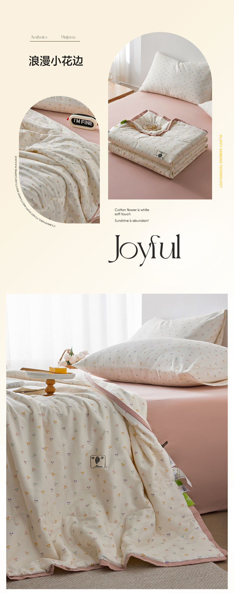 Cotton Double-Layer Yarn Summer Blanket Children's Summer Air-Conditioning Thin Duvet